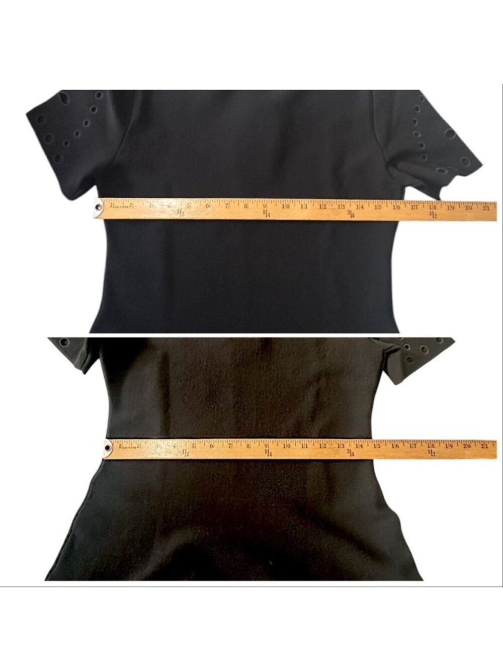 NWT Ulla Johnson Fania Short Sleeve Knit Dress Black Noir Size Large - Picture 13 of 14